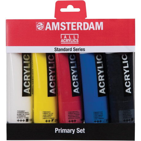 Amsterdam Standard Series acrylics primary set 5x 120 ml