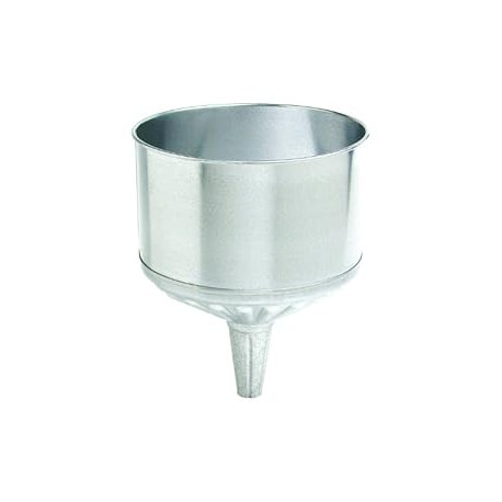 Galvanized Steel Tractor Funnel - 8 qt, Silver