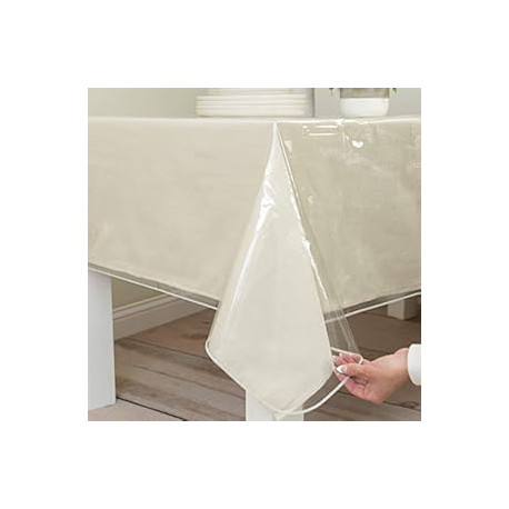 Table Cover for Dining Tables, Parties and Holidays (60" x 84" Rectangular)