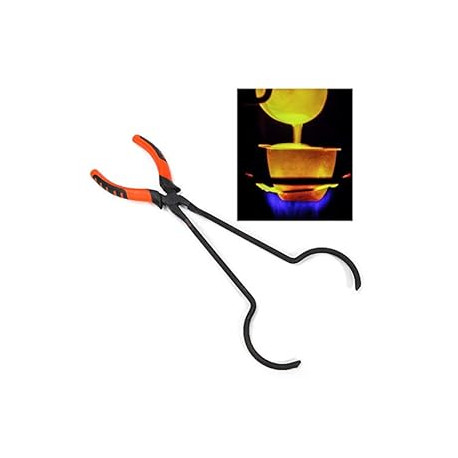 13" Steel Crucible Tong Gold Melting Furnace Holder Clamp