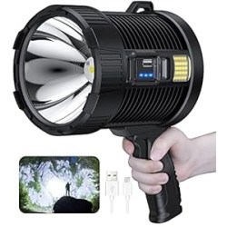 990000 Lumens Led Spot Lights Handheld Large Flashlight