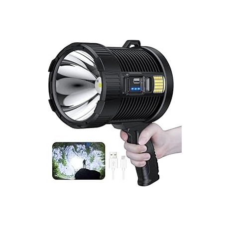 990000 Lumens Led Spot Lights Handheld Large Flashlight