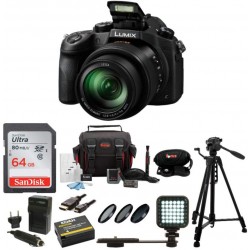 Panasonic LUMIX DMC Digital Camera with Tripod and 64 GB SD Card Bundle