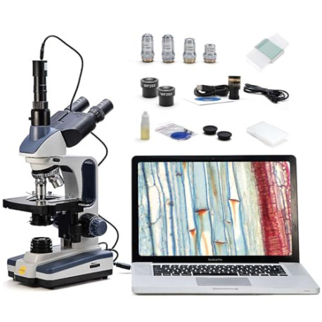 Trinocular Compound Microscope SW350T,40X-2500X