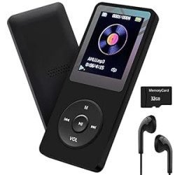 MP3 Player 32GB with Speaker Earphone Portable