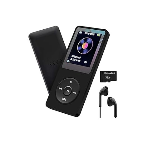 MP3 Player 32GB with Speaker Earphone Portable