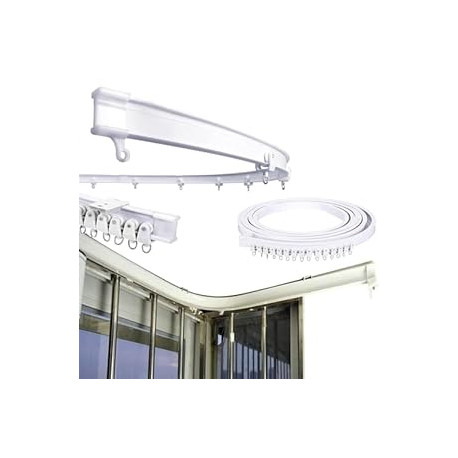 9.75 FT Bendable Curtain Track Ceiling Mounted