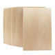 Unfinished Wood Pieces,20Pcs Basswood Sheets 150X100X2mm