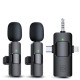 3 in 1 Wireless Lavalier Microphones for iPhone, iPad, Android, Camera