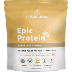 Sprout Living Epic Protein, Plant Based Protein & Superfoods Powder
