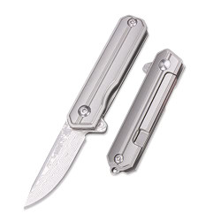 Mini Titanium Handle Pocket Knife, 1.4 inches