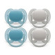 Philips Avent Ultra Soft Pacifier - 4 x Soft and Flexible Baby Pacifiers