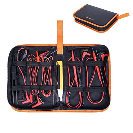 Multimeter Electronic Test Lead kit with Voltage Tester Pen (4mm Diameter Banana)