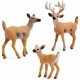 Deer Toys Figure, Small Woodland Animals Set of 3