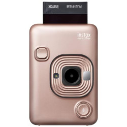Fujifilm Instax Mini Liplay Hybrid Instant Camera (Rose Gold)