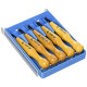 800152 Miki Shokimono Power Grip Chisel Chisel Set of 5 Transparent Case