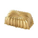 Classic Fluted Loaf Pan, 6 Cup, Gold