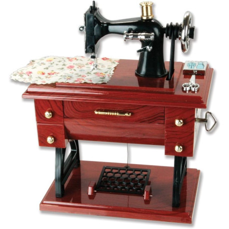 Musical Sewing Machine Music Box Vintage Look