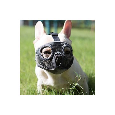 Grooming Dog Mask,Grey(Eyehole) M