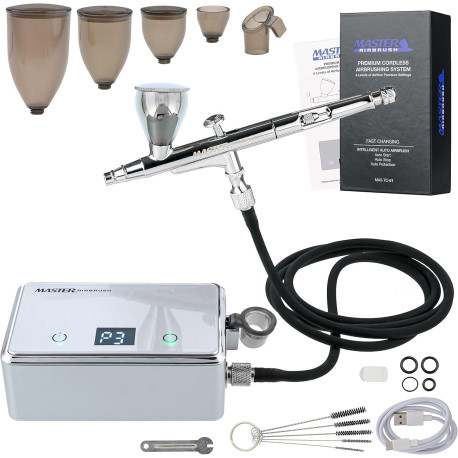Powerful Cordless Airbrushing System Kit - 20 to 36 PSI
