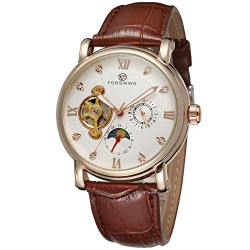 Men's Automatic Self-winding Real Leather Strap