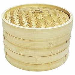 6" Bamboo Steamer Set Sunrise Kitchen Supply
