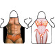 Set of 2 Pcs Waterproof Funny Kitchen Aprons Gifts