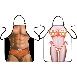 Set of 2 Pcs Waterproof Funny Kitchen Aprons Gifts