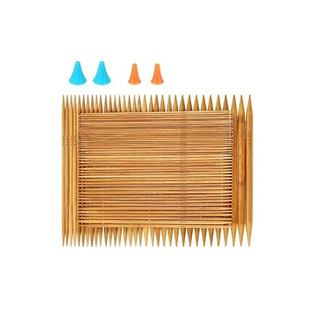 75 Pcs Bamboo Knitting Needles Set