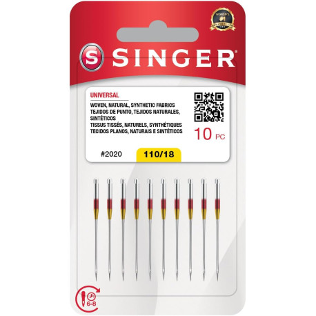 10-Pack Universal 2020 Sewing Machine Needles