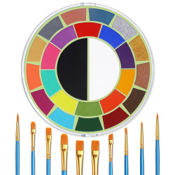 Face Body Paint Kit - 25 Colors Water Activated Painting Makeup