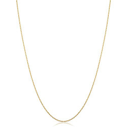 Yellow Gold Rope Chain Barely-There Necklace