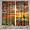 Kitchen Cafe Decor, 55" X 39", Green Orange