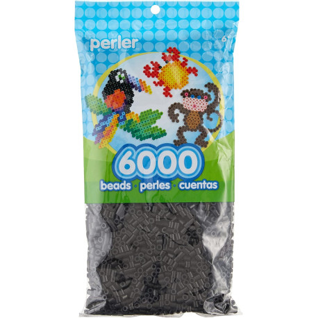 Perler Beads Fuse Beads for Crafts, Black, Small, 6000pcs