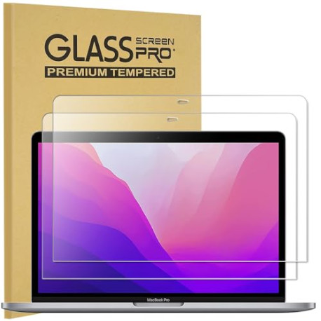2-Pack MacBook Pro 13 Tempered Glass Screen Protector