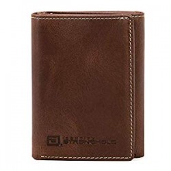 Trifold Wallet for Men - Rugged Genuine Leather