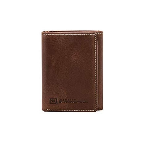 Trifold Wallet for Men - Rugged Genuine Leather