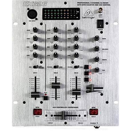 Behringer Pro Mixer DX626 3-Channel DJ Mixer