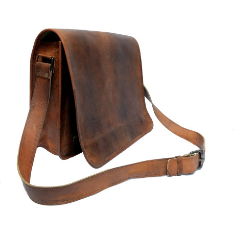 13 inch Leather Real Messenger bag