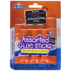Disappearing Purple School Glue Sticks