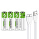 USB AA Lithium ion Rechargeable Battery