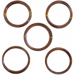 Anodized Aluminum Bonsai Training Wire 5-Size Starter Set - 1.0mm