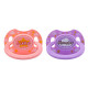 LittleForBig Bigshield Generation-II Adult Sized Pacifier Printed Set - Pink Little and Lavender Monster
