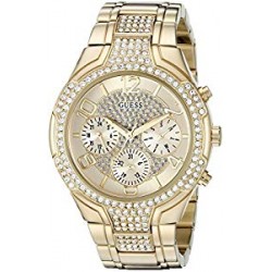 Gold-Tone Glitzy Sport Dress Watch