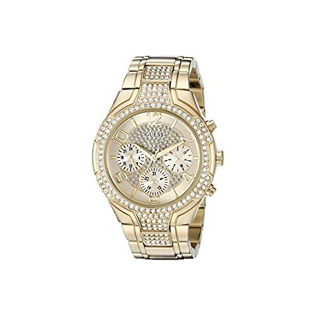 Gold-Tone Glitzy Sport Dress Watch