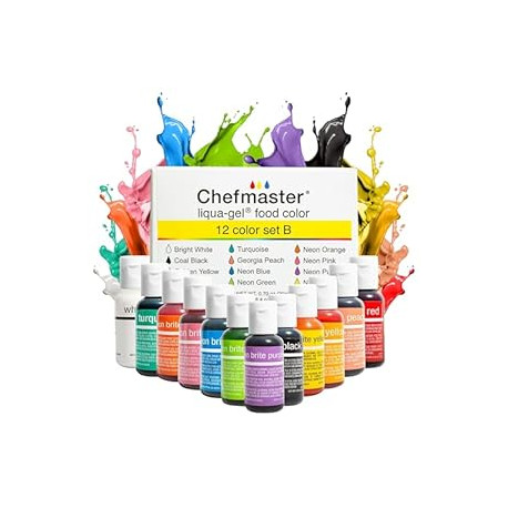 Arts Crafts - Liqua-Gel Coloring - 12 Color Set B - Fade Resistant - 12 Pack