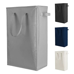 Laundry Bag Foldable Dirty Hamper 45L (Dark Grey)