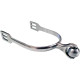 Horse Spurs Western Stainless Steel Spurs w/Roller Ball