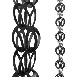 Modern Loop Rain Chain - 8.5 FT