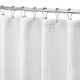 Bathroom Curtain Machine Washable(72Wx72H, White)